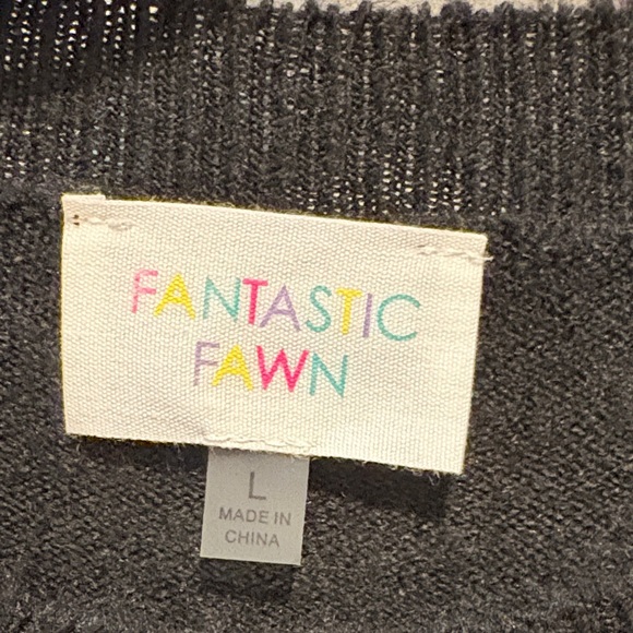 Fantastic Fawn Black Sweater with Gold Star Accents - Picture 4 of 6